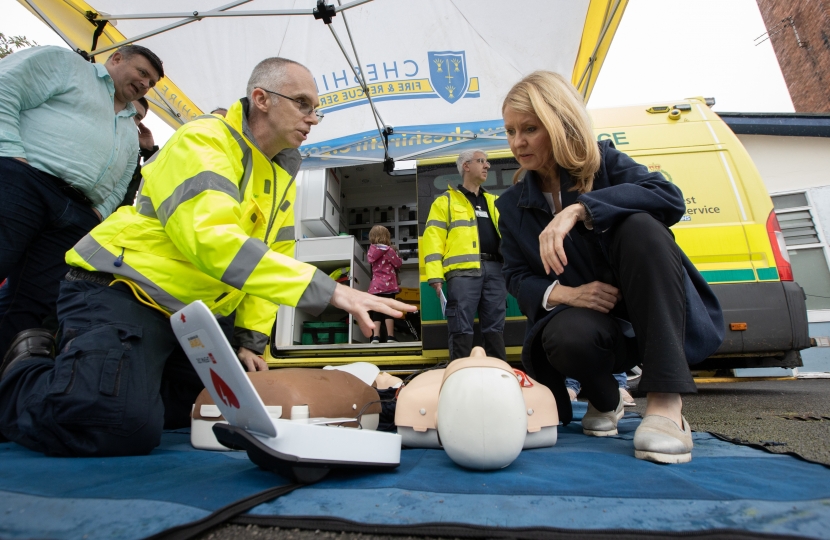 Esther discusses CPR with First Responders