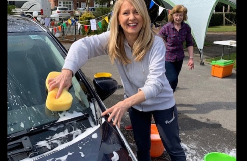 Car washing in support of Mobberley Methodist Church