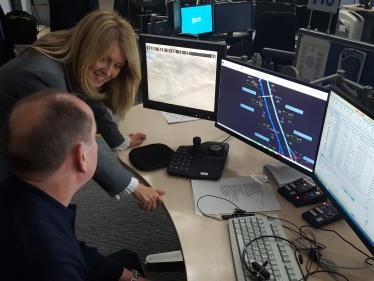 Esther learning how real time information is used to manage vehicle flow