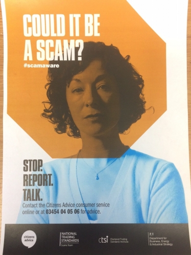 CAB poster for Spam awareness campaign