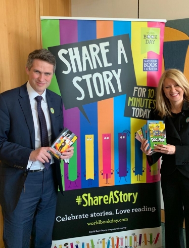 Esther with the Secretary of State for Education, Gavin Williamson
